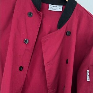 Red Double-Breasted Chef Jacket